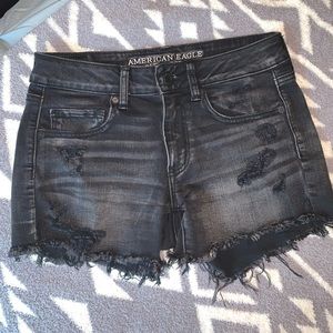 AE Midi Hight Waist Jean Shorts